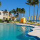 Mar-a-Lago says its pool overlooks the “most beautiful acres of direct access private beach anywhere on the East Coast.”